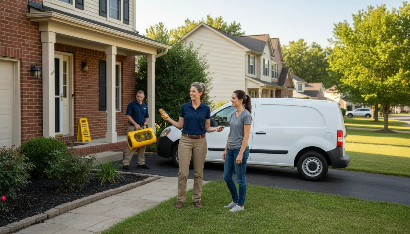 Residential water damage restoration in Jonesville, IN